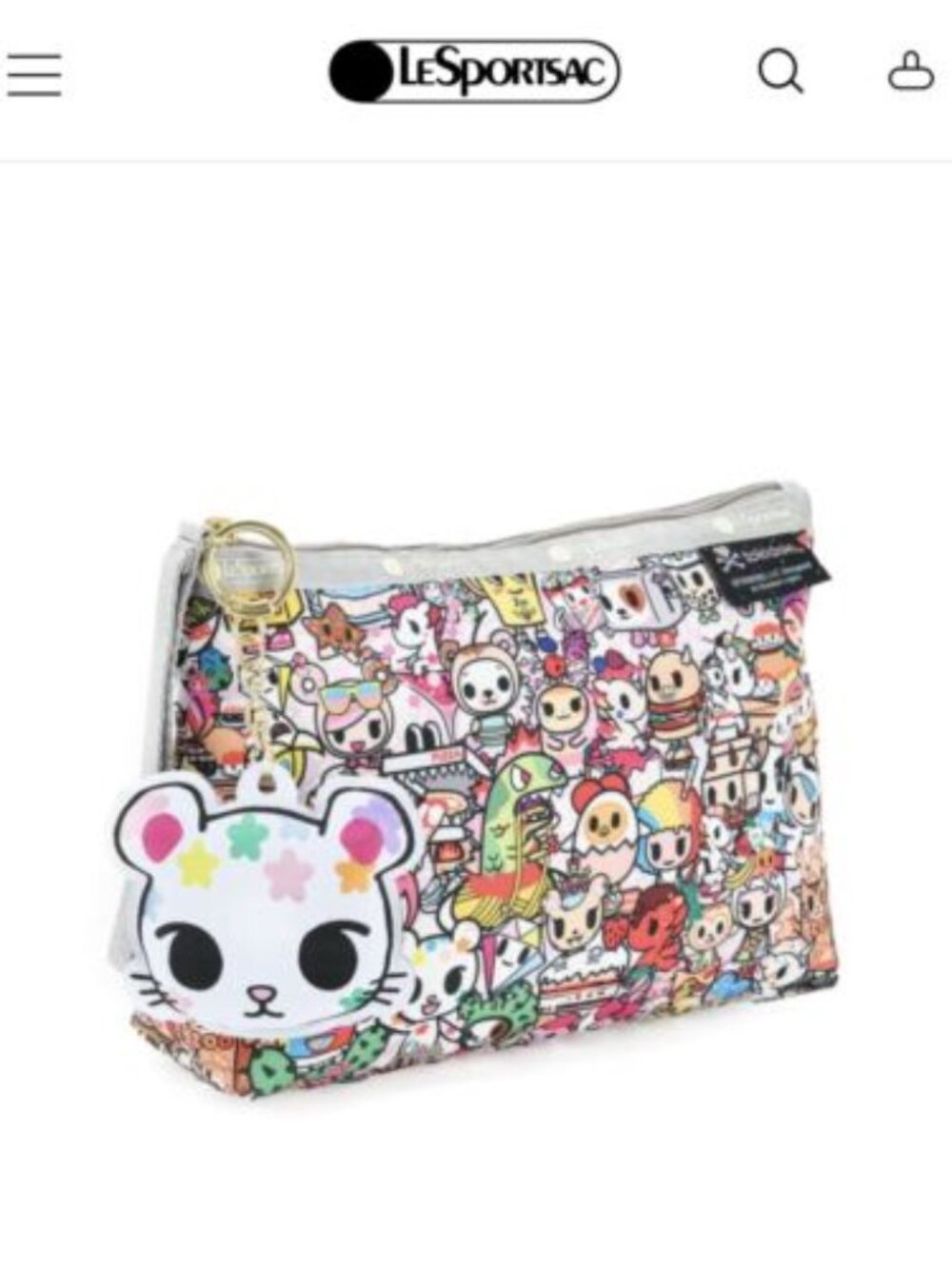 Tokidoki Happy Food Clutch Wristlet Bag NWT